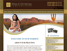 Tablet Screenshot of dermatologyaz.com